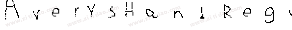 AverysHand Regular字体转换